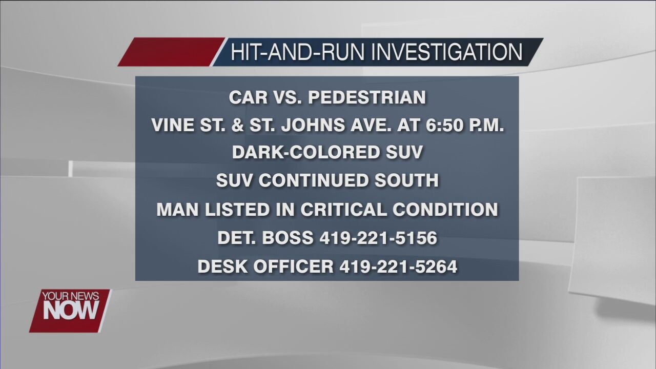 Suspect sought in hit-and-run on Lima's south end